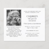 BUDGET Funeral Memorial INVITE Celebration of Life (Voorkant)