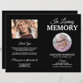 Budget Funeral Order of Service Memorial Programme (Voorkant / Achterkant)