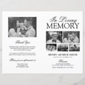 Budget Funeral Order of Service Photo Program (Voorkant)