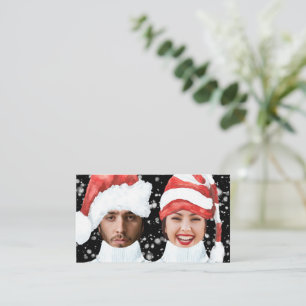 BUDGET Funny Foto op maat voor Kerstmis Notitiekaartje