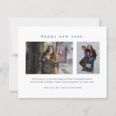 Budget Funny Naughty 3 Photo Carte de Noël (Dos)