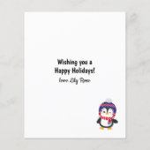 Budget Funny Penguin-kerstKaart (Achterkant)