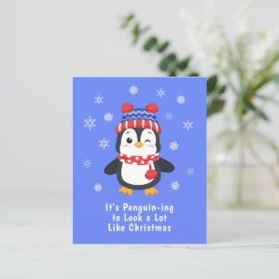 Budget Funny Penguin-kerstKaart
