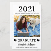 Budget Funny Photo Home School Dog Afstuderen (Voorkant / Achterkant)