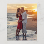 Budget Funny Photo Modern Wedding Save the Date Flyer (Achterkant)