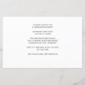 Budget Funny Puppy Afstuderen uitnodiging tot Afst (Achterkant)