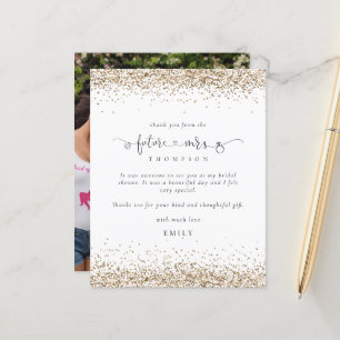 Budget Future Mrs. Foto Gold Glitter Hartelijk dan
