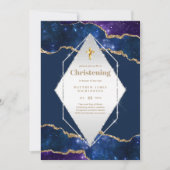 BUDGET Galaxy CHRISTENING Invitations Baptême Baut (Devant)