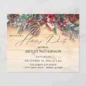 Budget Garland & Berries Rustic Holiday Party (Voorkant)