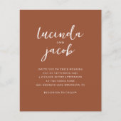 BUDGET Geborsteld Script Classic Terracotta Bruilo (Voorkant)