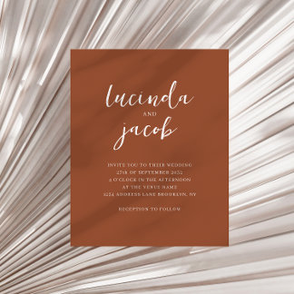 BUDGET Geborsteld Script Classic Terracotta Bruilo
