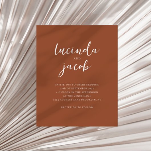BUDGET Geborsteld Script Classic Terracotta Bruilo