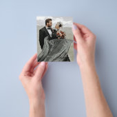 Budget gehuwde kerstkaart flyer (Hand)