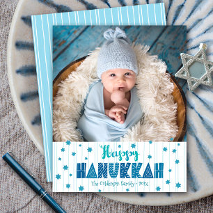 Budget Gelukkig Hanukkah Foto Pret Blauwe Sterren