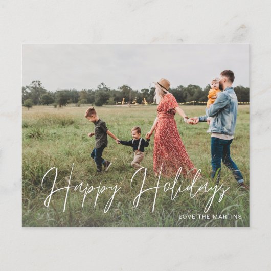 Budget Gelukkige Feestdagen Modern Script Flyer 2 (Voorkant)