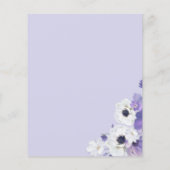 Budget Geometric Periwinkle Wedding Party Invite (Achterkant)