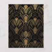 Budget geometrische Art Deco bruiloft (Achterkant)