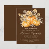 BUDGET GEPRIJSD 90e verjaardag Rustic Boho Pompoen (Voorkant / Achterkant)