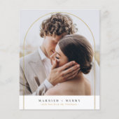 Budget Getrouwd Gelukkig Arch Kerst Feest Foto (Voorkant)