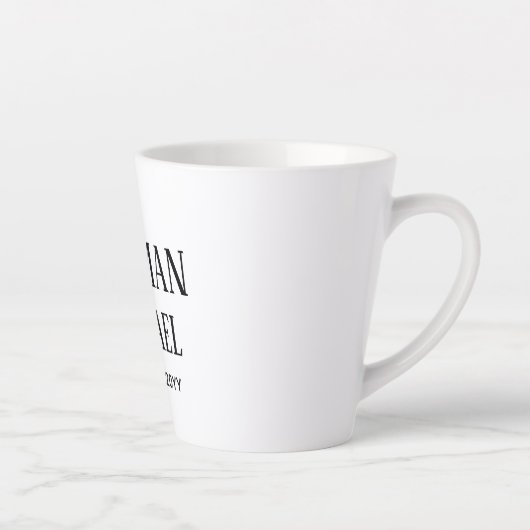 BUDGET Getuige Bruidsjonker CADOS Klassiek Zwart Latte Mok (Rechts)