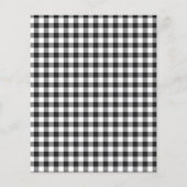 Budget Gingham Baby shower Eucalyptus Uitnodiging (Achterkant)