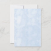 Budget Gingham Floral  Baby shower Kaart (Achterkant)