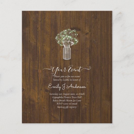 BUDGET Gipsophila Mason Pot Modern Minimaal TROUWE Flyer (Voorkant)