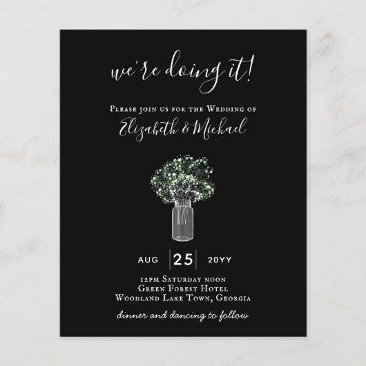 BUDGET Gipsophila metselwerkpot Moderne Minimaal T Flyer (Voorkant)