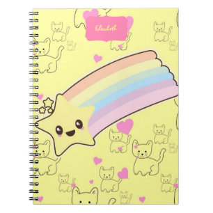 Budget  Girly Cute Kawaii Girls Name Yellow Notitieboek