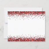 Budget Glam Red Glitter Kerstmis Dank u (Achterkant)