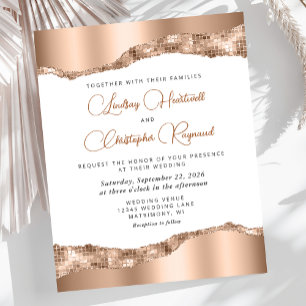 Budget Glam Roze Goud Spiegel Tegels Trouw Uitnodi