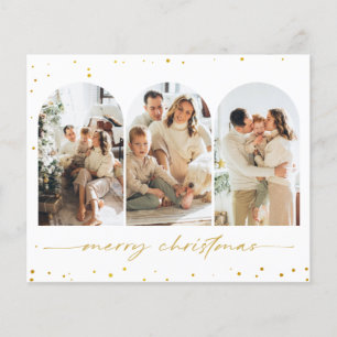Budget Glitter Arch-kerstfoto Wenskaart Flyer