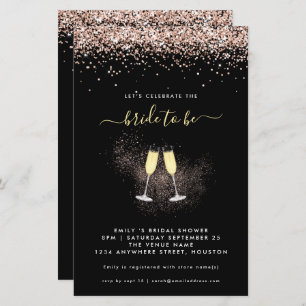 Budget Glitter Champagne Bridal Shower