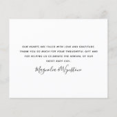 Budget Glitter Foto Baby Hartelijk dank (Achterkant)