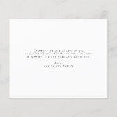 Budget Glitter-kerstfoto Wenskaart Flyer (Achterkant)