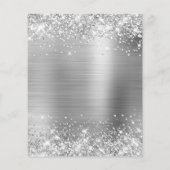 Budget Glittery Silver - uitnodiging voor 50e verj (Achterkant)