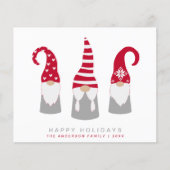 Budget Gnomes Scandinavian Kerstfeestay Card (Voorkant)
