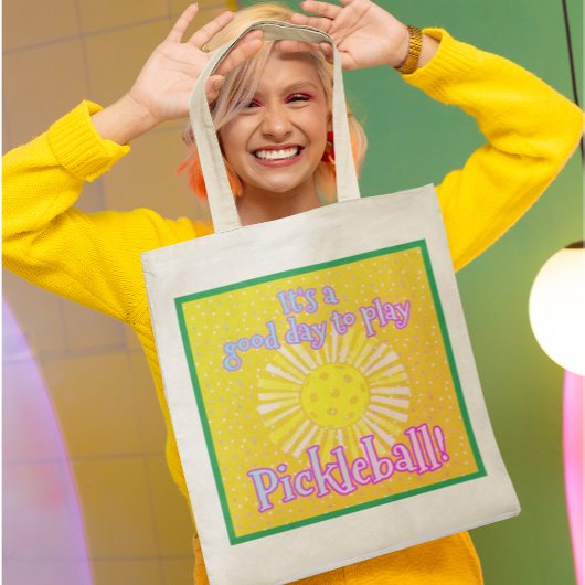 Budget Goede dag om Pickleball te spelen Tote Bag