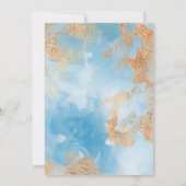 Budget Gold Abstract Modern Elegant Wedding Kaart (Achterkant)