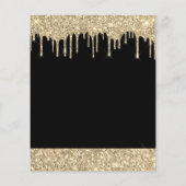 Budget Gold Black Glitter Elke dag van de jaardag (Achterkant)