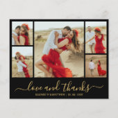 Budget Gold Black Photo Weddenschap Hartelijk dank (Voorkant)