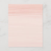 Budget Gold Blush Pink Floral Baby shower Brunch (Achterkant)