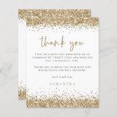 Budget Gold Glitter 21e Partij Dank u (Voorkant / Achterkant)