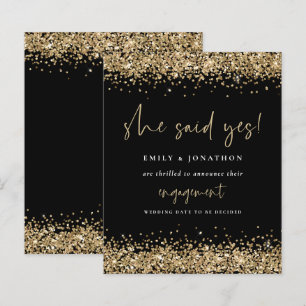 Budget Gold Glitter Black Ze zei ja Verloving