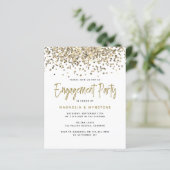 BUDGET Gold Glitter Engagement Party (Staand voorkant)