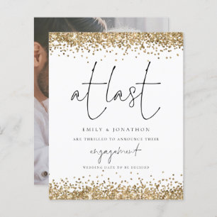 Budget Gold Glitter foto op laatste Verloving