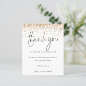 Budget Gold Glitter Foto Weddenschap Hartelijk dan (Staand voorkant)
