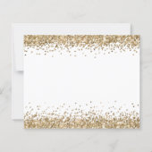 Budget Gold Glitter Kerstmis Hartelijk dank (Achterkant)
