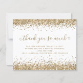 Budget Gold Glitter Kerstmis Hartelijk dank (Voorkant)