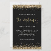 Budget Gold Glitter Wedding Black (Voorkant)